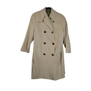Vintage Beige Montagnac & Fils Double Breasted Coat